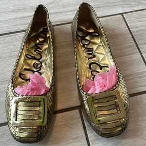Sam Edelman gold flats
